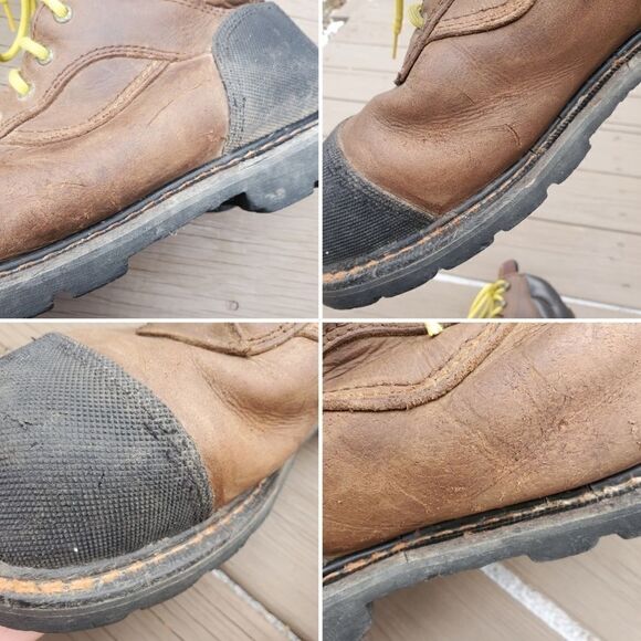 Red Wing Shoes Worx Gravel Men’s 8″ Brown Leather General Utility Work Boots 13 - Picture 7 of 8